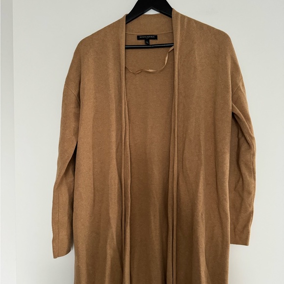 Banana Republic Camel Longline Cardigan - Picture 3 of 4
